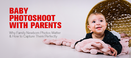 Baby photoshoot with parents